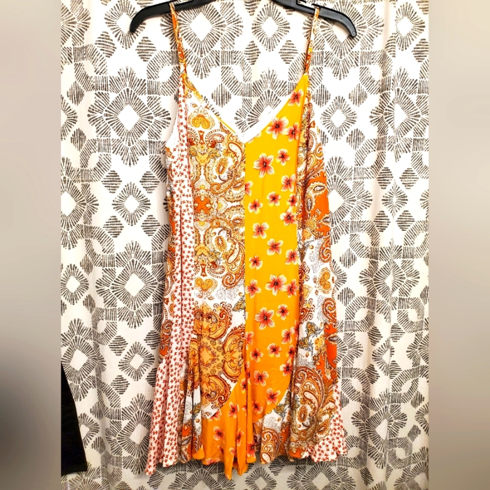 NWT Entro Patchwork Boho Dress